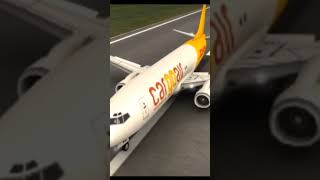 Landings cargo airplane DHL COMPANY cargo plane WOA GAME airplane [upl. by Nangatrad893]