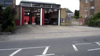 London Fire Engine leaving Ruislip Fire Station on Shout [upl. by Zaneta]