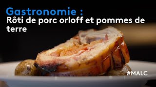 Gastronomie  rôti de porc Orloff et pommes de terre [upl. by Kletter929]