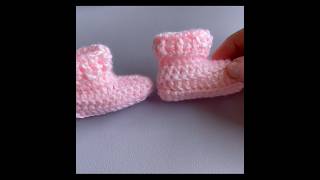 COMO TEJER 👆ZAPATITOS DE BEBÉ 👶 A CROCHET 🧶 [upl. by Ayaros]