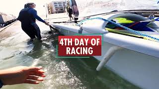 2021 49er 49erFX and Nacra 17 World Championships  Day Four Highlights [upl. by Kcirad]