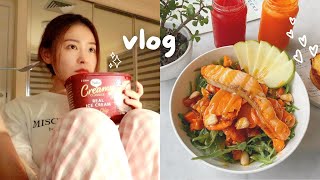 vlog  what i eat in a day chit chat cafes kdrama marathon 🍗 [upl. by Leynad798]