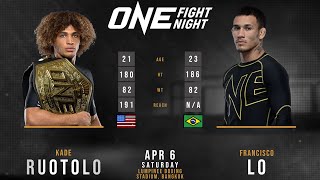 KADE RUOTOLO vs FRANCISCO LO Full FIGHT ONE [upl. by Adelle]