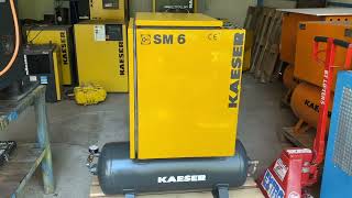 KAESER SM 6 Screw compressor with integrated air receiver [upl. by Oiramad]