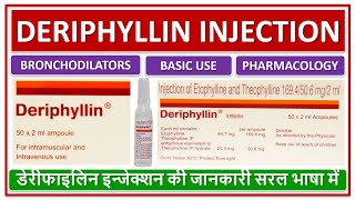 DERIPHYLLIN INJECTION USE DOSE PRICE SIDE EFFECTS डेरीफाइलिन इन्जेक्शन की जानकारी सरल भाषा में [upl. by Murray]