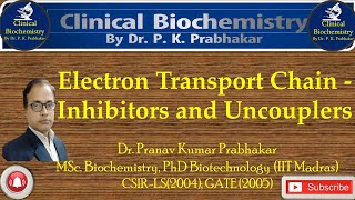 Inhibitors of ETC and Oxidative phosphorylation Uncouplers [upl. by Varian]