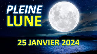 LA PLEINE LUNE DU 25 JANVIER 2024 AUX LUMIÈRES DE LASTROLOGIE [upl. by Nennahs]