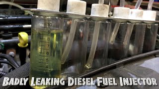 Worst Diesel Fuel Injector I Have Ever Seen Leak Off Ford Mondeo Mk5 2L [upl. by Ryle]