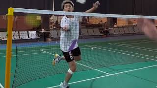 How Doubles Pro Players Train  Intense badminton training [upl. by Atikel]