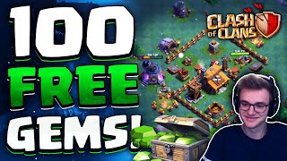 SO BEKOMMST DU F2P 100 GRATIS JUWELEN  Clash of Clans [upl. by Dalury]