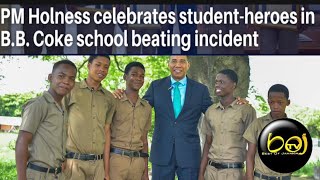 Andrew Holness commends male students Heroes of BB Coke High School in St Elizabeth [upl. by Enida]