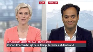 Mein ntv Interview zur Apple Vision Pro [upl. by Aamsa337]