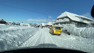 Hinterzarten im Hochschwarzwald im Tiefschnee Winter 2021 [upl. by Els]