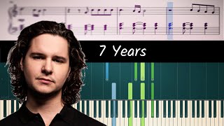 How to play piano part of 7 Years by Lukas Graham sheet music [upl. by Atinnod]