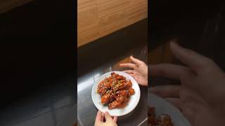 BBQ CHICKEN WINGS  HONEY BBQ WINGS RECIPE  shotrs youtubeshorts [upl. by Ahsikit517]