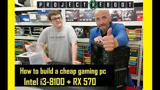 How to build a cheap gaming PC quickly RX570  i3 8100 [upl. by Esyle]