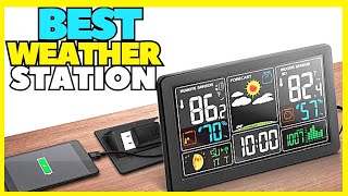 Top 5 Best Weather Stations Wireless Indoor Outdoor Thermometer 2023 [upl. by Lossa]