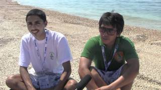 2011 ISAF Youth Worlds  Indian 420 Boys Sachin Singha amp Aman Vyas Interview [upl. by Franciska]