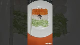 tricolour salad decoration idea  Republic day special salad decoration 🇮🇳shortvideo [upl. by Kara573]