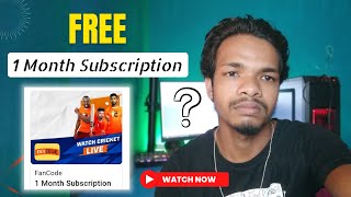 FanCode Free 1 Month Subscription Flipkart  Fancode free PassCoupon  Fancode Discount Coupon [upl. by Danelle]