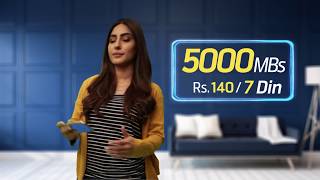 Telenor 4G Weekly Ultra  5GBs in Rs 160 [upl. by Rafferty387]