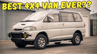 THIS Mitsubishi 4x4 Turbo Diesel Van Can Go ANYWHERE  A 1995 Delica Space Gear Review and POV Drive [upl. by Fante]