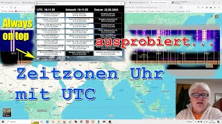 Zeitzonen UTC Uhr Windows ausprobieren auf Kurzwelle ► Time Zone UTC Clock on shortwave [upl. by Oigimer541]