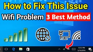 WiFi Problem in Settings On Windows 10  3 best methods  Fix Missing WiFi icon  Tips and Tricks [upl. by Nawram]