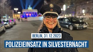 31122023 Silvester in Berlin Polizeisprecherin Anja Dierschke über Pyroverbotszonen und Demos [upl. by Nisotawulo]