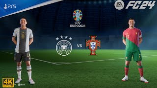 FC 24  Portugal Vs Germany  UEFA EURO 2024 FINAL  Ft RonaldoMusiala PS5™ 4K60 [upl. by Enilhtak]