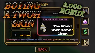 YBA BUYING A TWOH SKIN FROM SKIN CHEST [upl. by Kurman638]