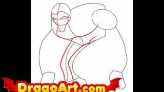 How to draw Sabretooth step by step [upl. by Aerdno]