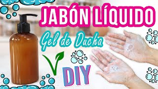 GEL DE DUCHA  JABÓN LÍQUIDO CORPORAL ZERO WASTE  DIY  VEGANO  Mixi [upl. by Aicerg]