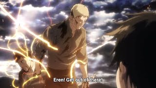 Reiner And Bertholdt Reveal  Attack On Titan ENG DUBHD [upl. by Ylera]