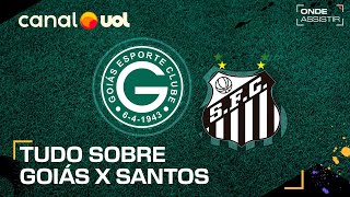 GOIÁS X SANTOS ONDE ASSISTIR TRANSMISSÃO AO VIVO E HORÁRIO PELO BRASILEIRÃO SÉRIE B [upl. by Allenrac]