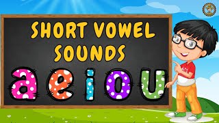 Learn Vowels aeiou  Short Vowels Sound with CVC Words vowels [upl. by Seavir]