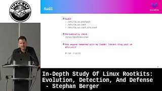 InDepth Study Of Linux Rootkits Evolution Detection And Defense  Stephan Berger [upl. by Shanta]