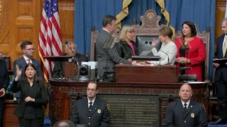 Maura Healey sworn in as 73rd governor of Massachusetts [upl. by Kacy]