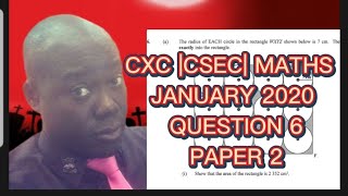 CXC CSECMATHS JANUARY 2020 P2 Q6 dellymathsconcepts cxcmaths csec [upl. by Shel907]