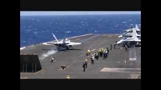 USS Nimitz  Flight Operations [upl. by Matthia181]