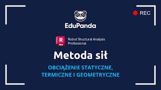 DEMO Metoda sił Sprawdzenie w Robocie Obciążenie statyczne termiczne i geometryczne [upl. by Coleville695]