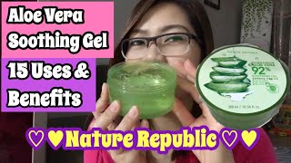 ALOE VERA SOOTHING GEL 15 USES amp BENEFITS [upl. by Esor417]