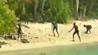 Rare footage captures Sentinelese tribe of Indian Ocean [upl. by Inaffets]