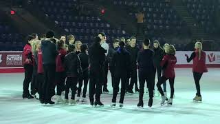 Tessa Virtue amp Scott Moir  Exhibition Practice Part 5  Canadian Nationals 2018 [upl. by Arratoon264]