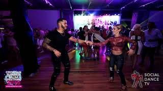 Ernesto Bulnes amp Denisse Cambria  Social dancing  Croatian Summer Salsa Festival Rovinj 2018 [upl. by Ahsuatan]