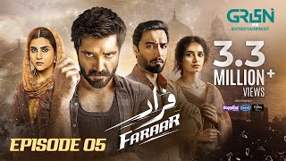 Faraar Episode 5  Hamza Ali Abbasi  Ahmed Ali Akbar  Sohai Ali Abro  15th Dec 2024  Green TV [upl. by Bocyaj938]