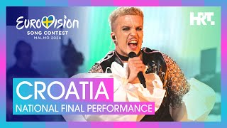 Baby Lasagna  Rim Tim Tagi Dim  Croatia 🇭🇷  National Final Performance  Eurovision 2024 [upl. by Cutter]