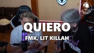 FMK ❌ LIT KILLAH  QUIERO  FUNKY FREESTYLE LetraLyric [upl. by Aynwat]