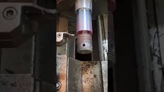 Lathe cutting threat l amazing l machine lathemachine automobile foryou worldfk [upl. by Aihsoek]