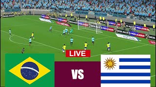 uruguay vs brazil en vivo  simulación y recreación de videojuego EFOOTBALL [upl. by Kisung]